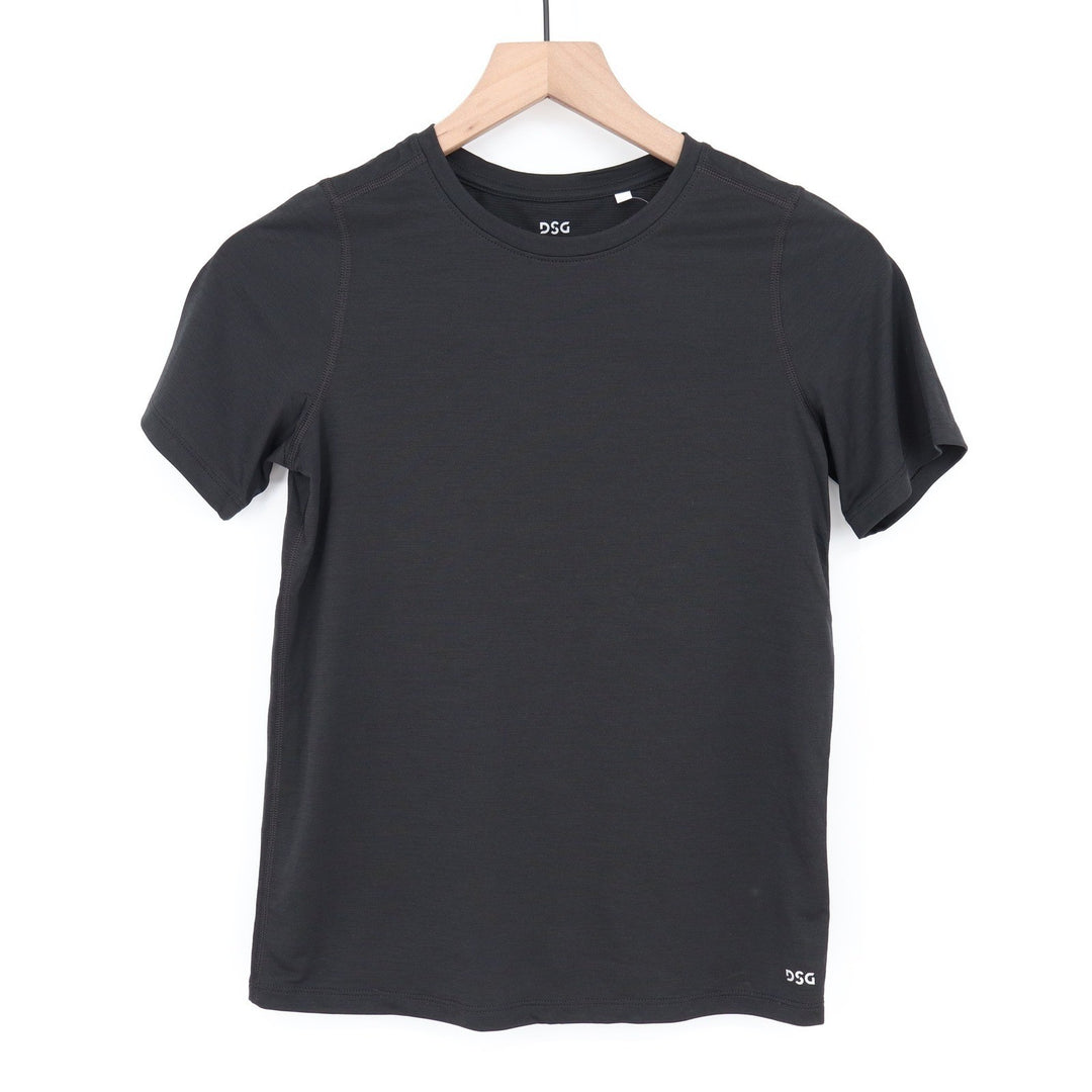 DSG Boys Movement Tee Black Short Sleeve Moisture Wicking Shirt Size M 10-12