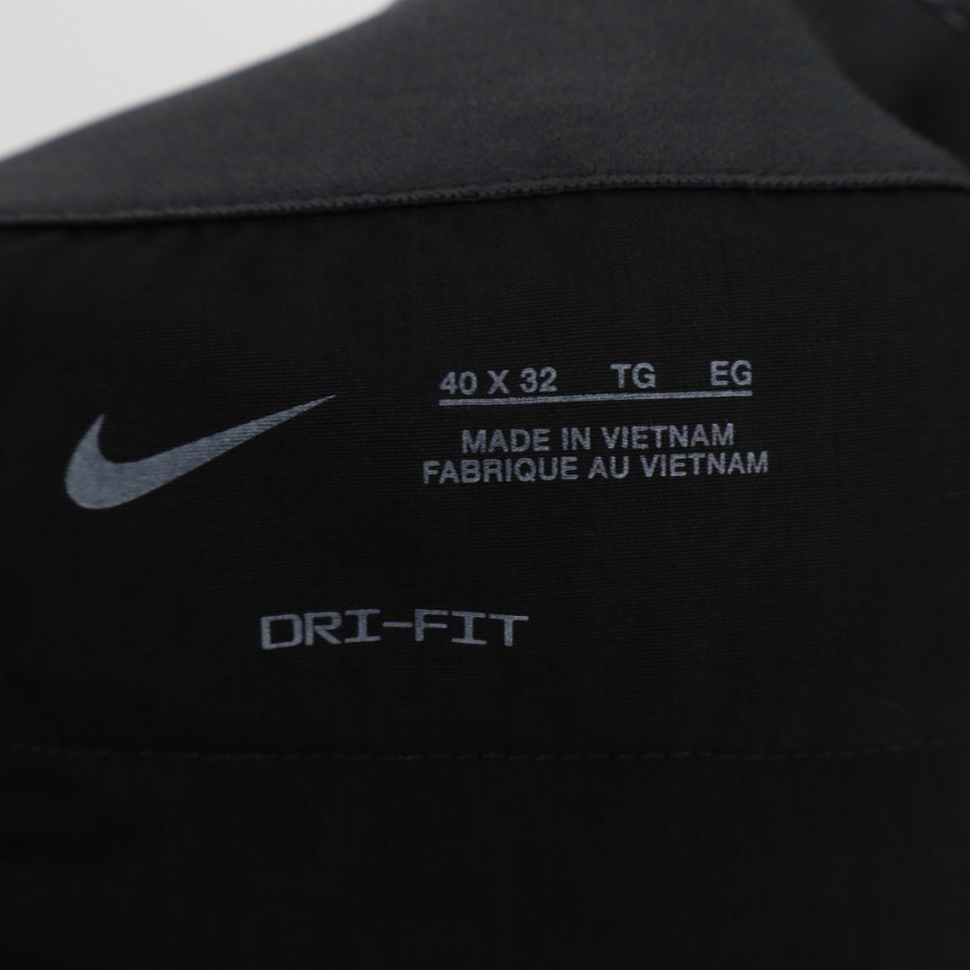 Nike Dri Fit Chino Pants Mens 40x32 Black Stretch Straight Leg Golf Performance