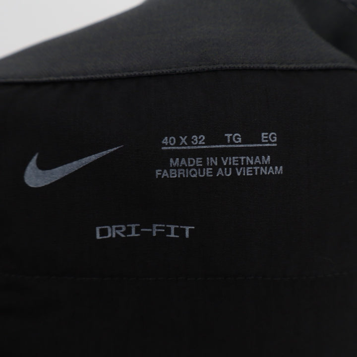 Nike Dri Fit Chino Pants Mens 40x32 Black Stretch Straight Leg Golf Performance