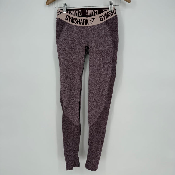 Gymshark Seamless Leggings Womens Small Purple Heather Skinny Leg Elastic Waist