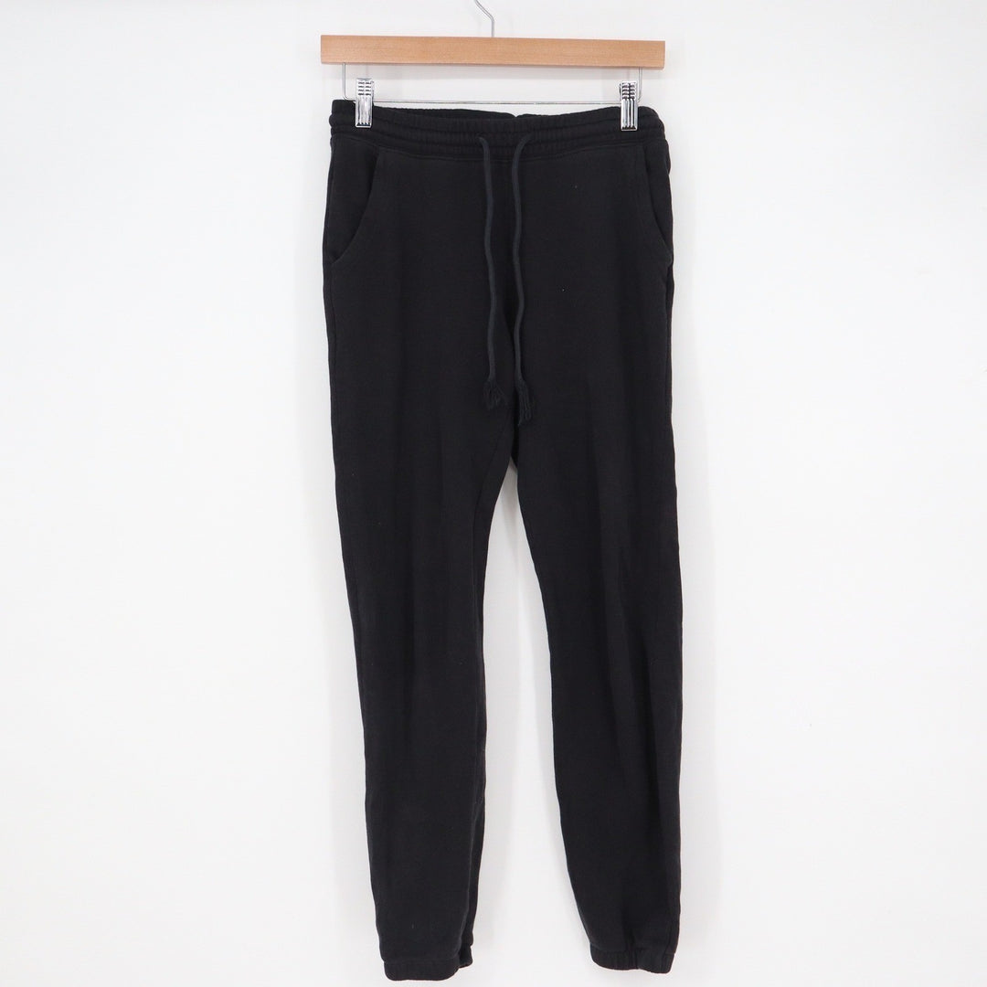 H&M Divided Black Jogger Sweatpants XS Drawstring Elastic Waist Fleece