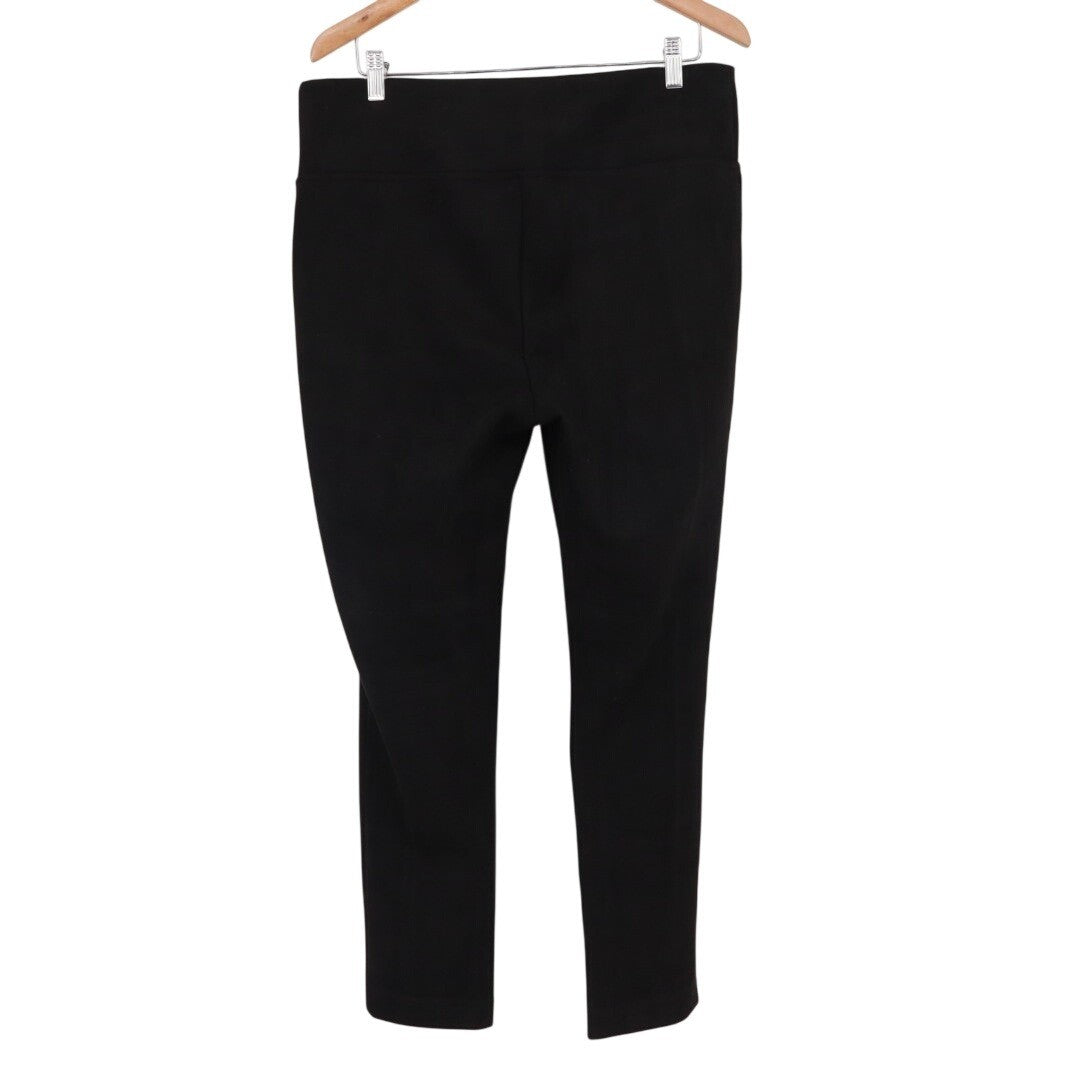 Andrew Marc Leggings Women Large Black High Rise Elastic Waist Skinny Leg Active