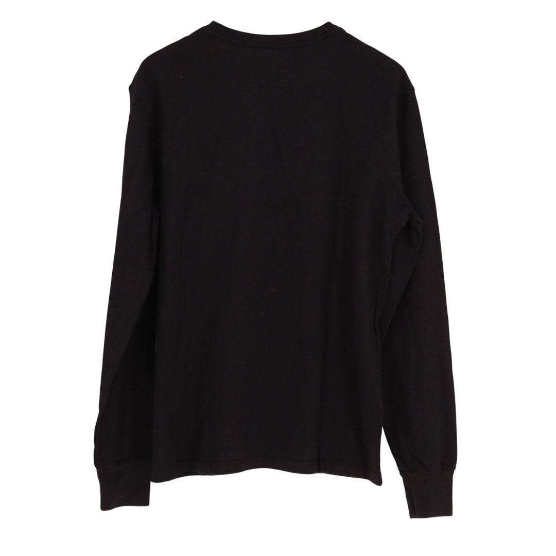 American Giant Premium Slub T-Shirt Mens M Black Cotton Crew Neck Long Sleeve