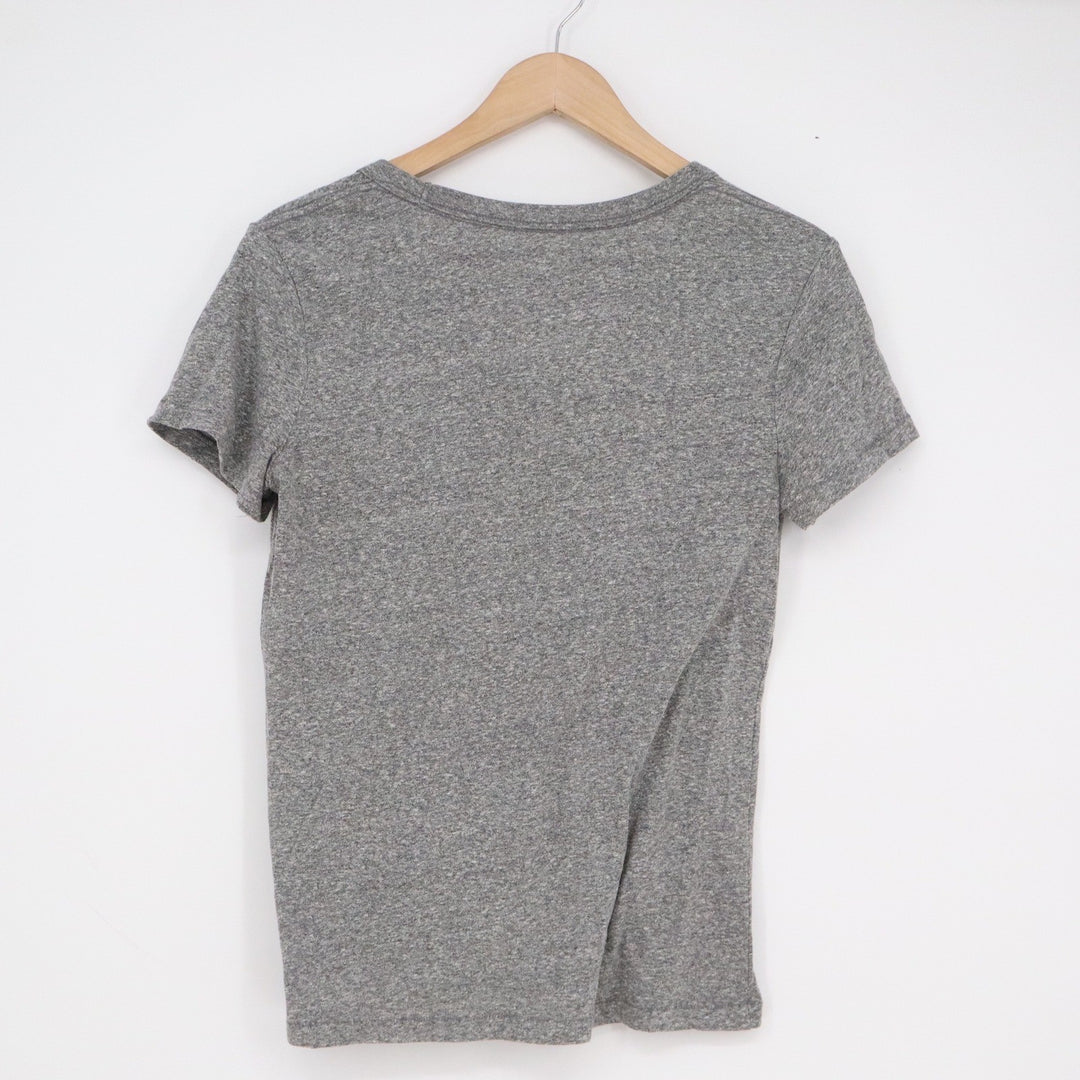Universal Thread Womens Short Sleeve V-Neck T-Shirt Heather Gray Small