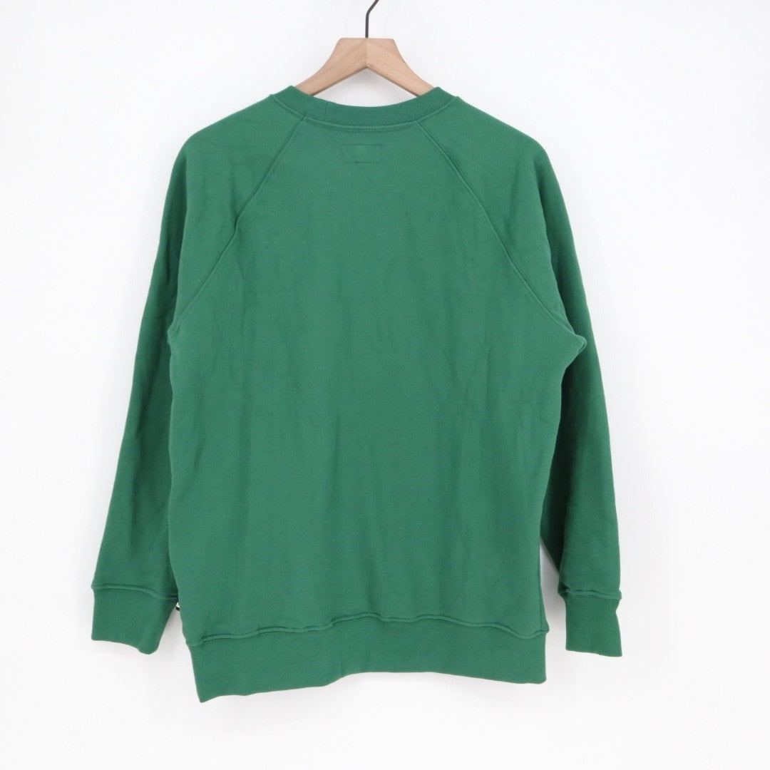 American Giant Midweight Crew Sweatshirt Mens Small Hunter Green Relaxed Fit