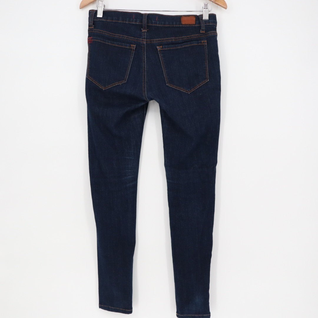 BDG Cigarette Jeans Womens 27x30 Blue Denim Cotton Stretch Dark Wash Mid Rise