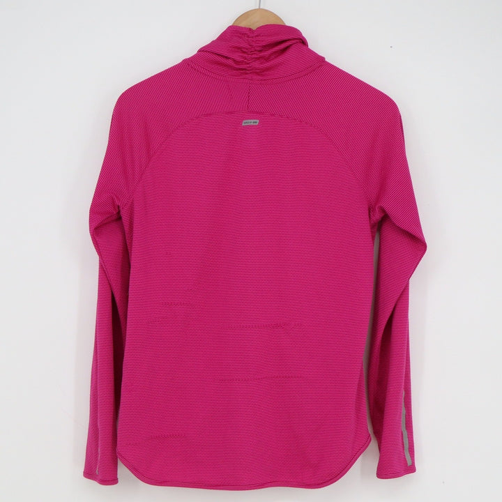 Active8 Womens Funnel Neck Performance Top Pink Long Sleeve Thumbholes Size M