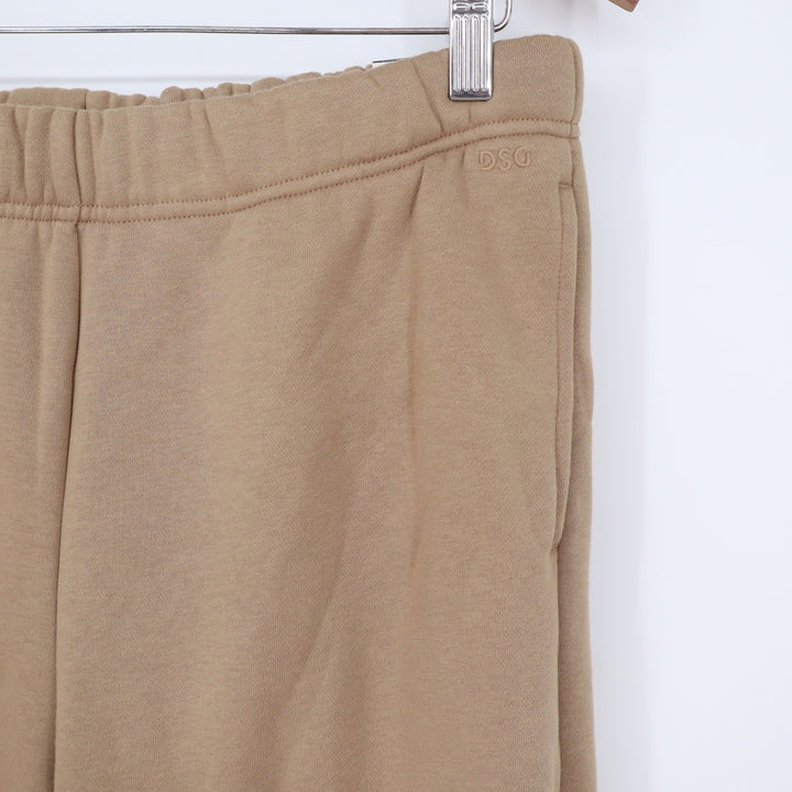 DSG Womens High-Rise Classic Cotton Cinch Sweatpants Warm Stone Tan M
