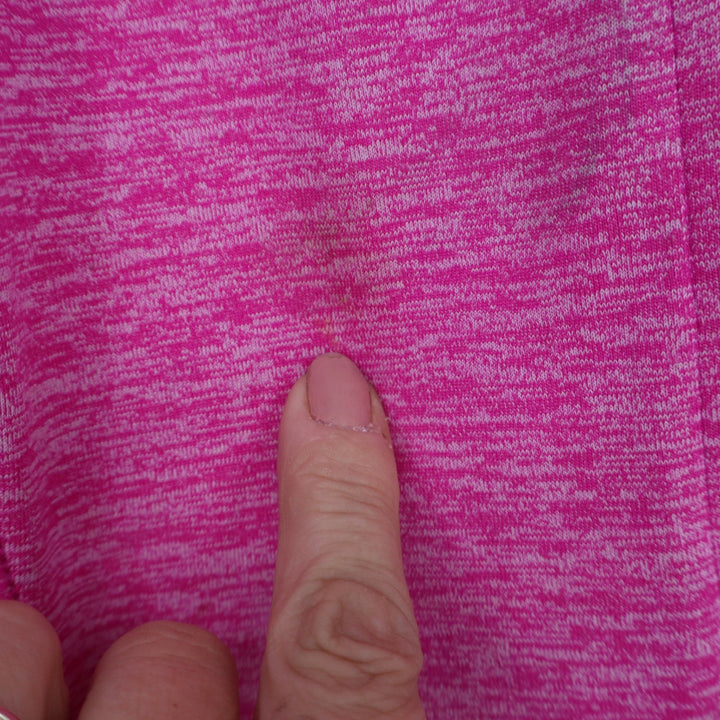 Champion Duo Dry Womens Pink Heather Full Zip Hoodie Jacket Size M