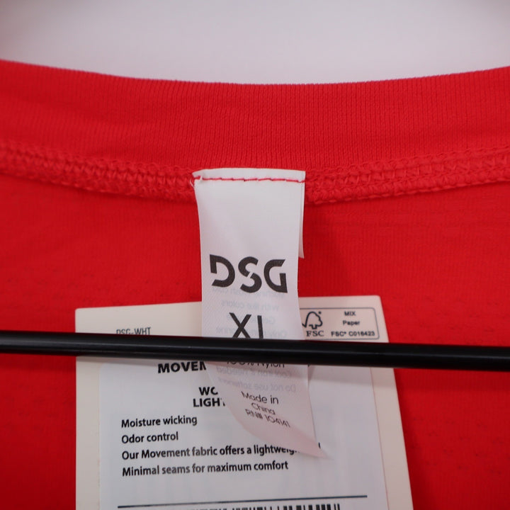 DSG Movement Seamless Tee Lightning Red Womens XL Short Sleeve NEW