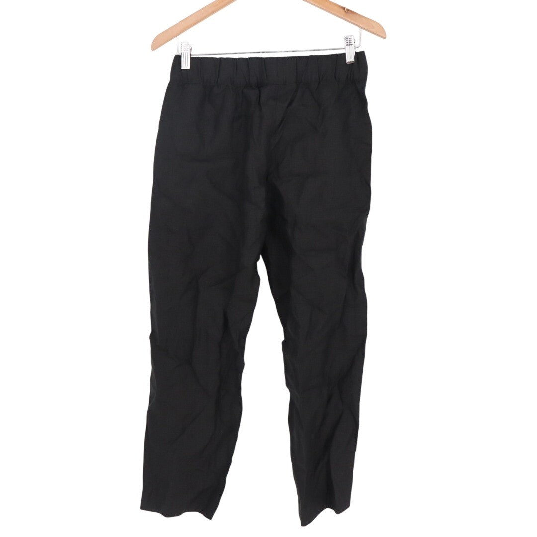 American Giant Pants Womens XS Black Linen Summer Wear Relaxed Fit Wide Leg