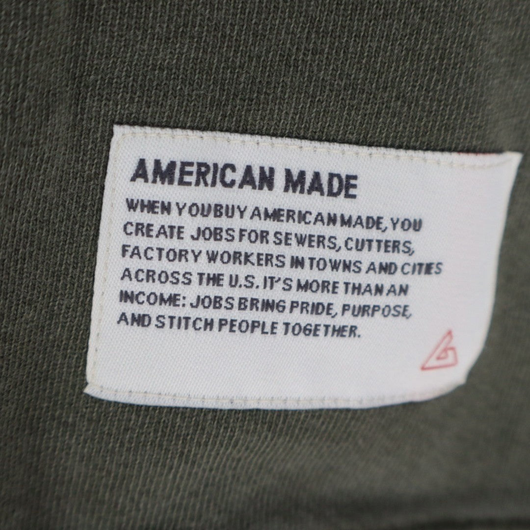 American Giant Vintage Washed Relaxed French Terry Crew Sweatshirt Men's L Green