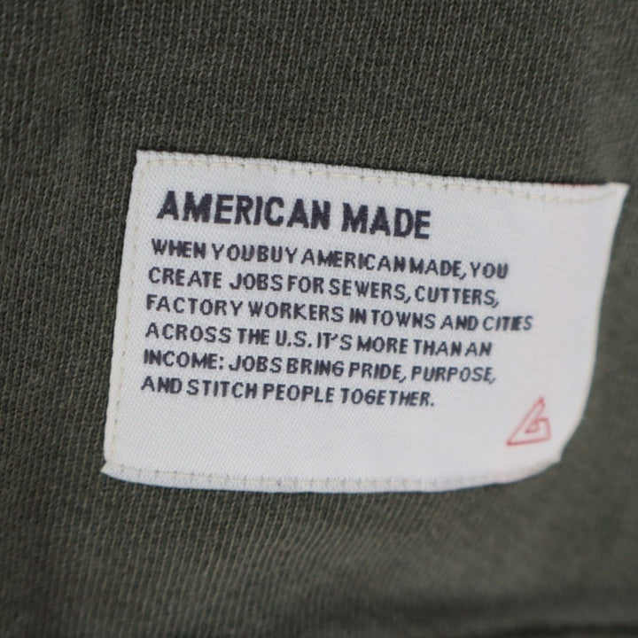 American Giant Vintage Washed Relaxed French Terry Crew Sweatshirt Men's L Green
