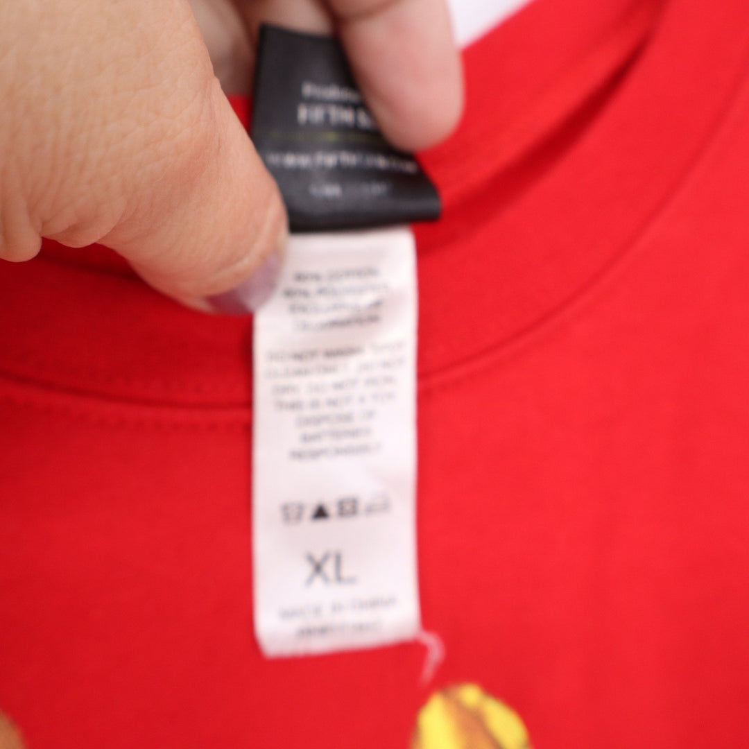 Fifth Sun Red Christmas Dogs and Cats Wreath Graphic Sweatshirt XL
