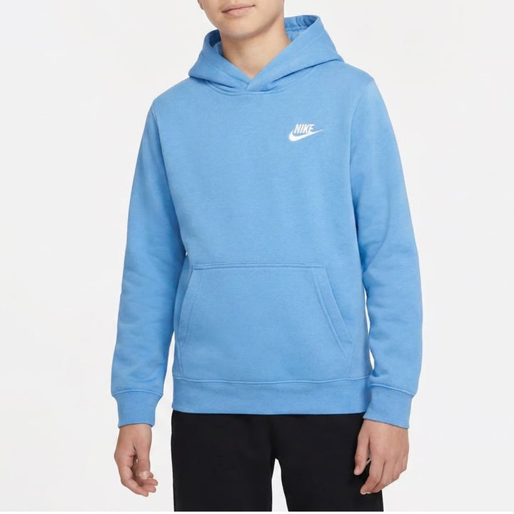 Nike Kids Sportswear Club Fleece Hoodie University Blue Size S