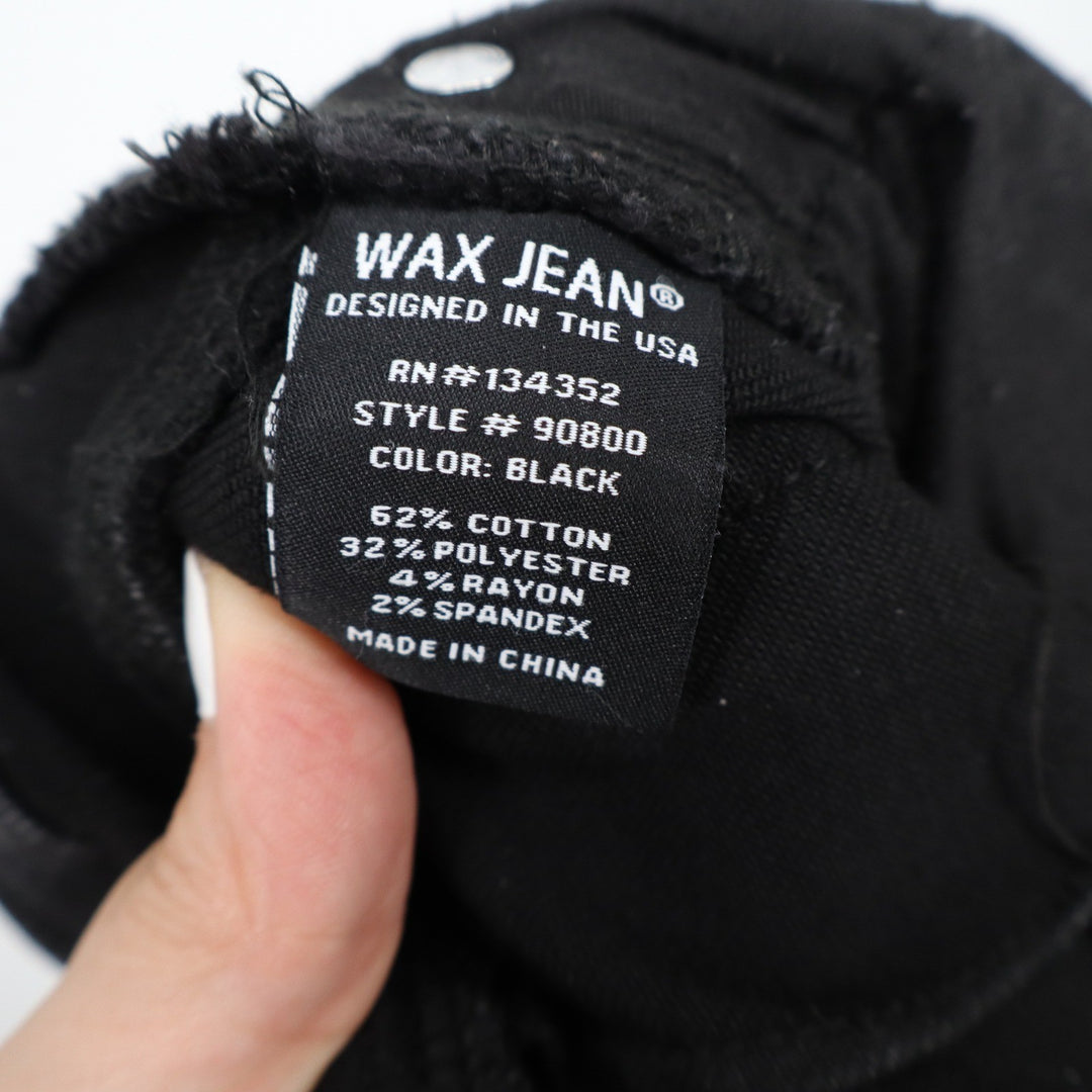 Wax Jean Butt I Love You Black High Rise Skinny Jeans Size 5/27