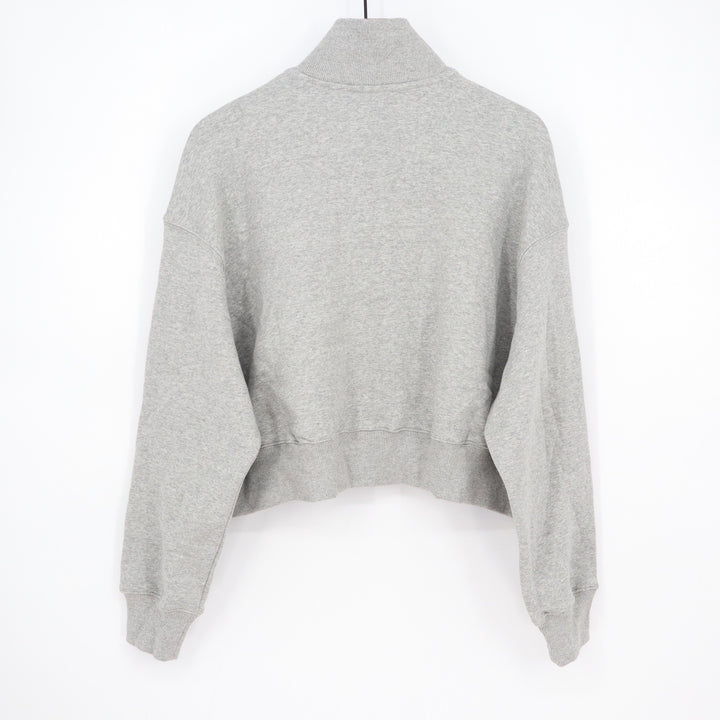Nike Women Phoenix Crop QTR Zi USA Hockey Grey Fleece Pullover Large