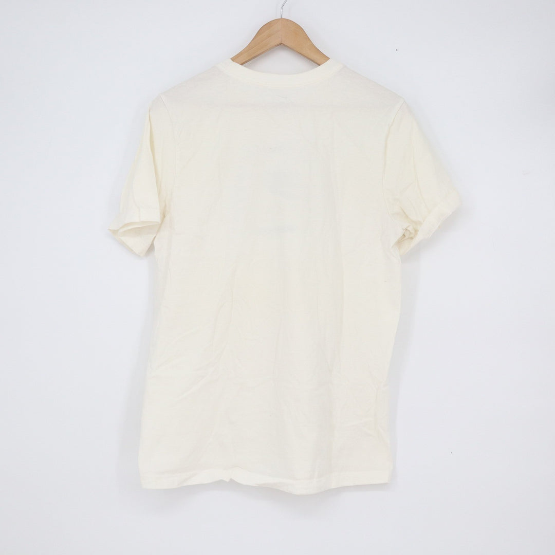 Nike Air Box Logo Graphic T-Shirt Mens Medium Cream Off-White Short Sleeve Tee