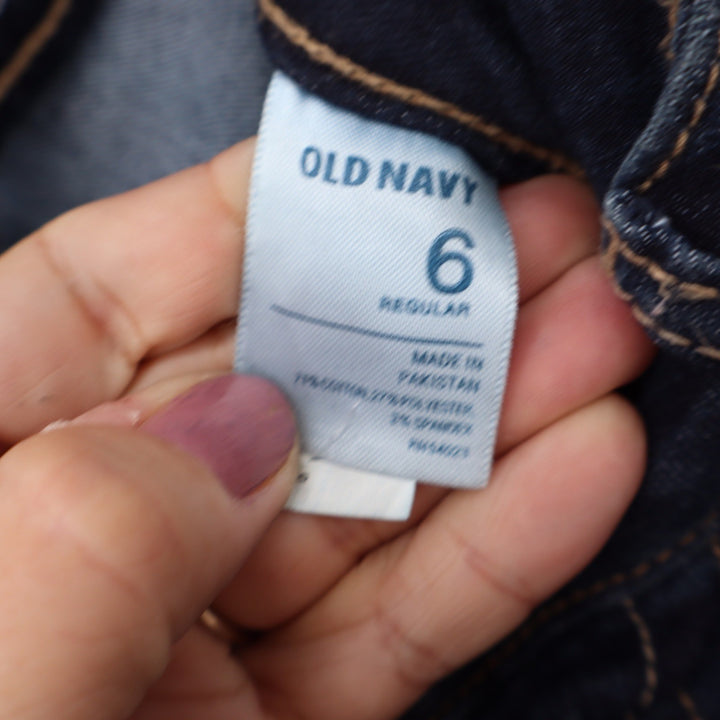 Old Navy The RockStar Skinny Jeans Dark Wash Blue Size 6 Regular Stretch Denim