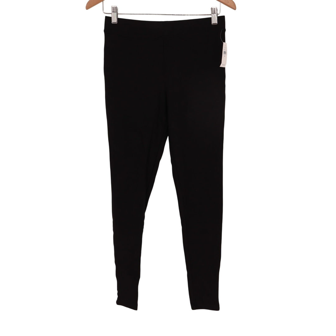 Gap Leggings Womens Medium Black Stretch Jersey Gym Wear Running Yoga Pull On
