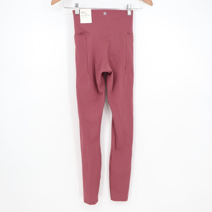 Calia Inspire High Rise 7/8 Leggings Mauveberry XS Pockets UPF 50+
