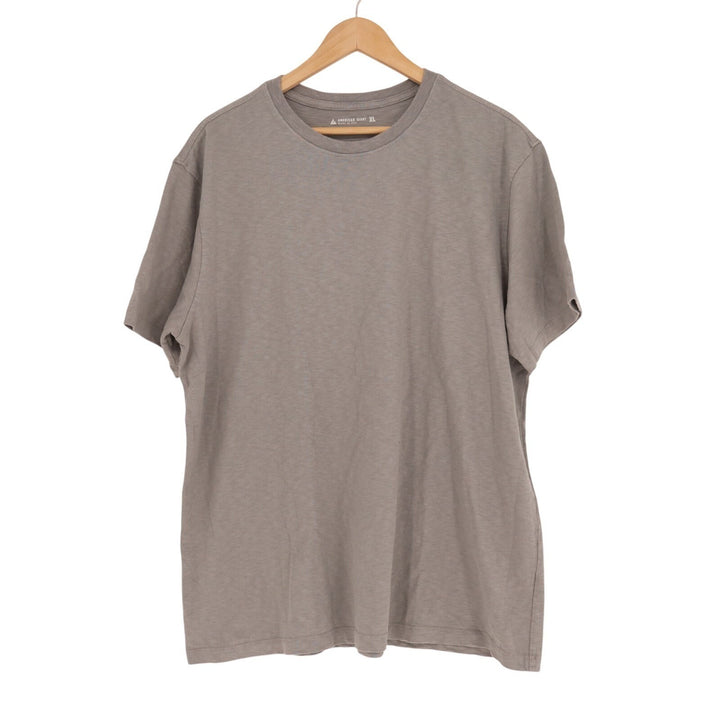 American Giant T Shirt Men XL Brown Cotton Knit Regular Fit Crew Neck Streetwear