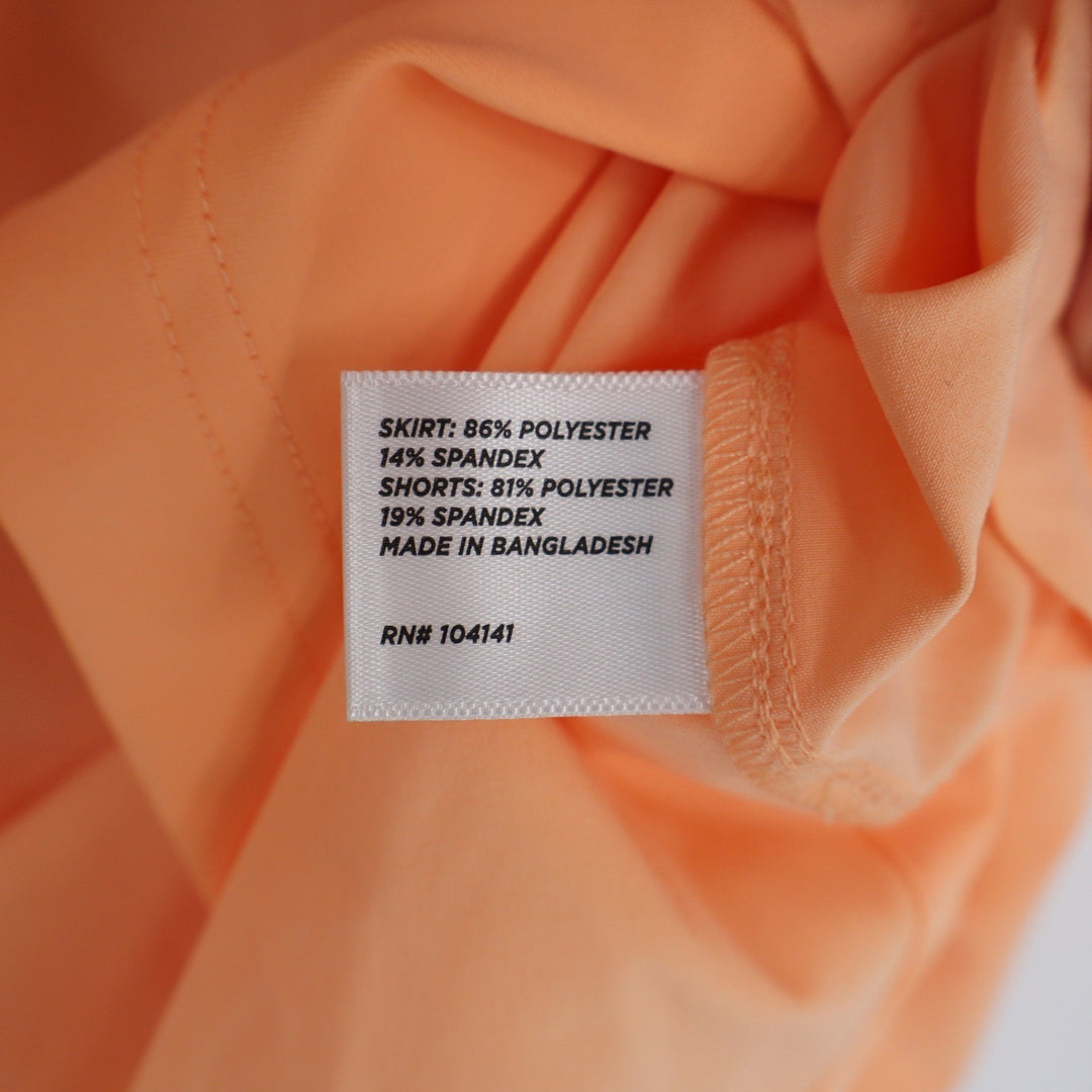 Walter Hagen Performance 11 Peach Orange Golf Skort Womens Small Athletic Skirt