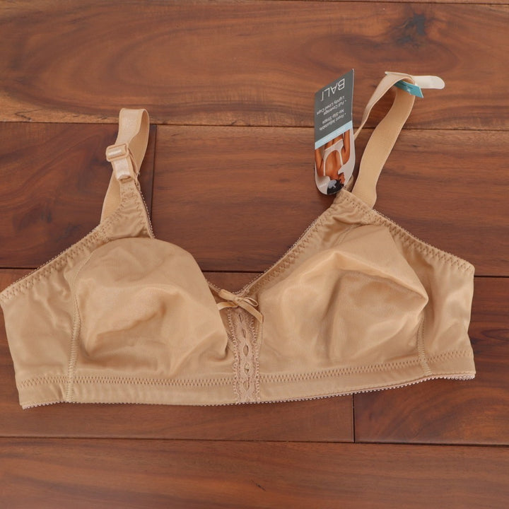 Bali Double Support Wireless Bra Womens 34C Nude Cool Comfort Full Coverage