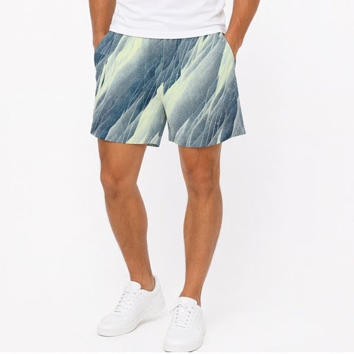 DSG Mens Agility Short 6 Inch Uni Navy AI Formations Print Small