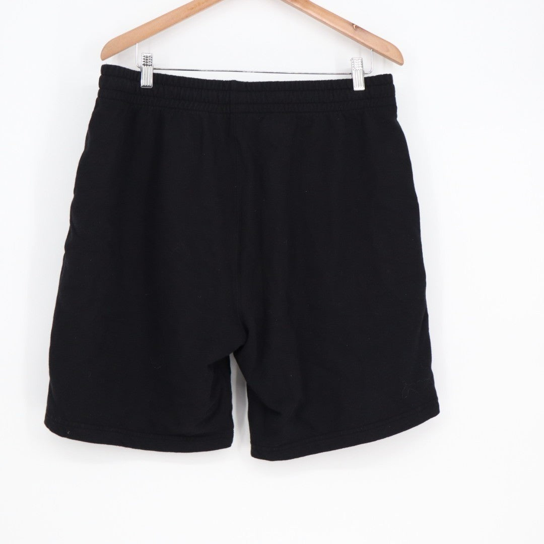American Giant Sweat Shorts Mens XL Black Cotton Drawstring Waist Slash Pockets