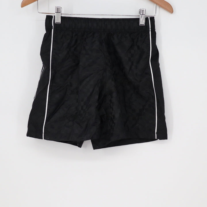 DSG Boys Woven Soccer Shorts Black Checkerboard Athletic Fit Size M 10-12