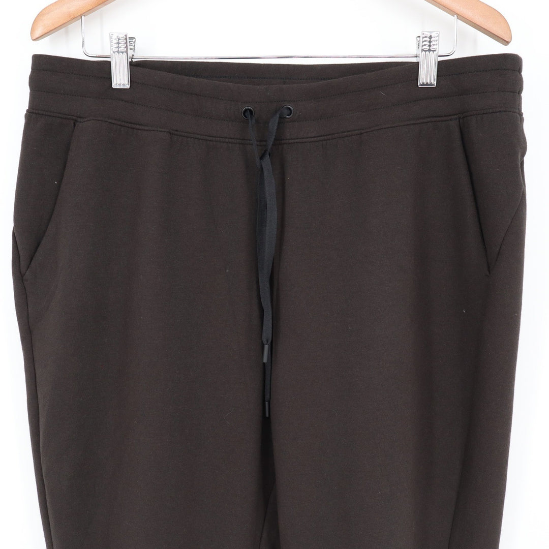 DSG Mens XL Mid-Rise Jogger Pants Dark Brown Drawstring Fleece Sweatpants 9070
