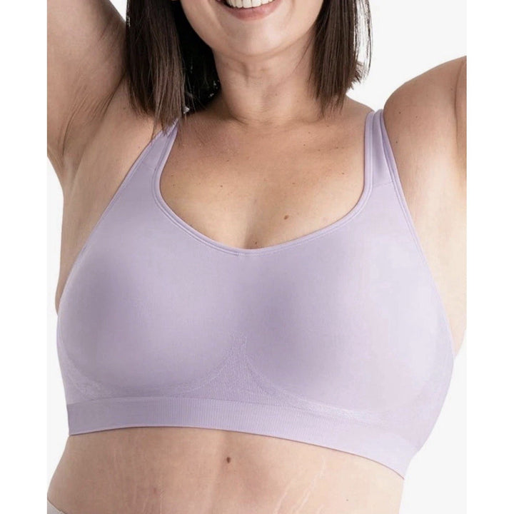 Truekind Daily Comfort Wirefree Shaper Bra Light Purple Size L