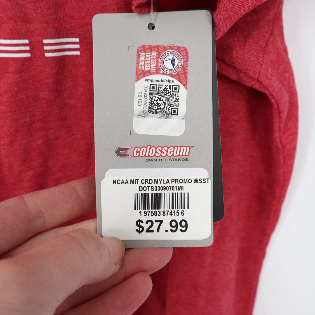 Colosseum MIT Engineers T-Shirt Womens XL Red Heather Short Sleeve Beaver NCAA