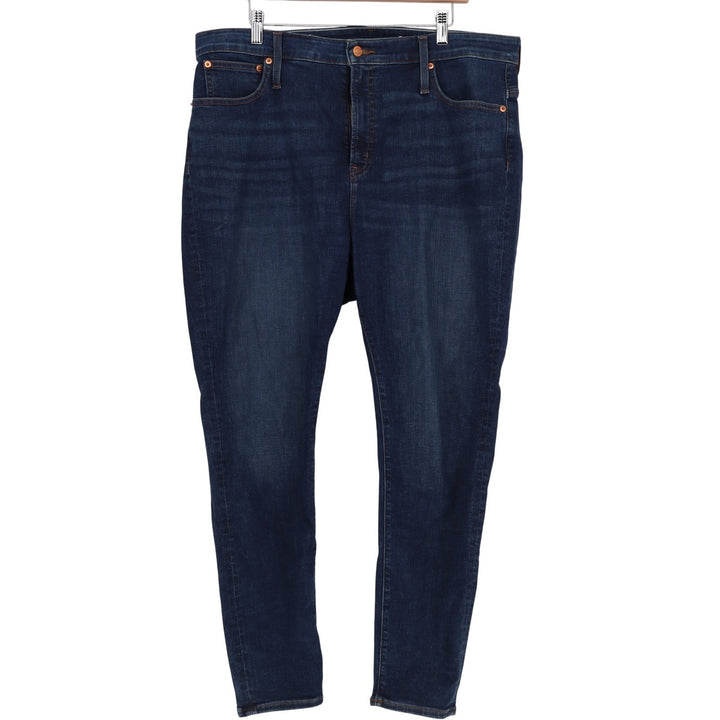 J.Crew Re-Imagined Skinny Jeans Dark Wash Blue Denim Size 34 High Rise Stretch