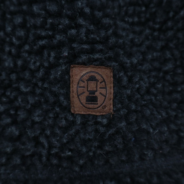 Coleman Sherpa Jacket Mens XL Black 1/4 Zip Long Sleeve Mock Neck Outdoor Wear
