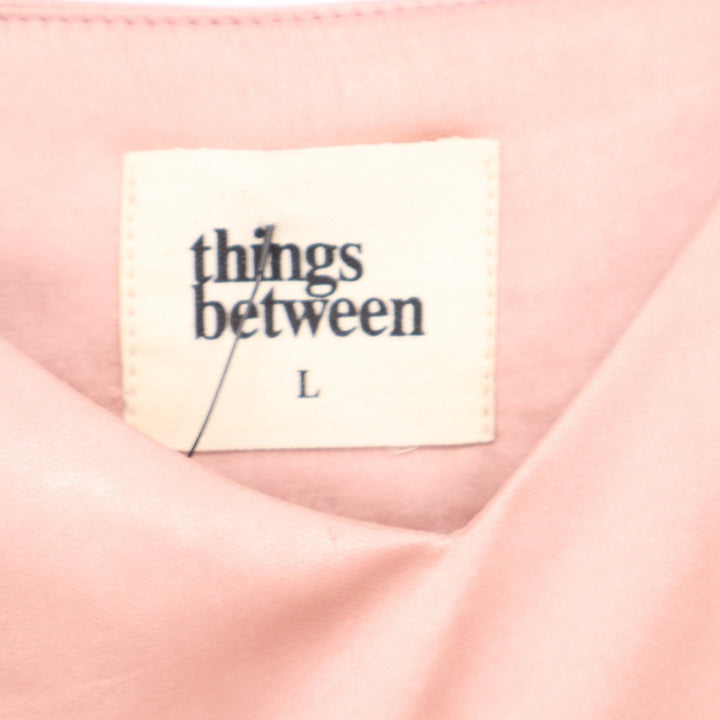 Things Between Mauve Pink Silky Slip Dress Empire Waist Mini L