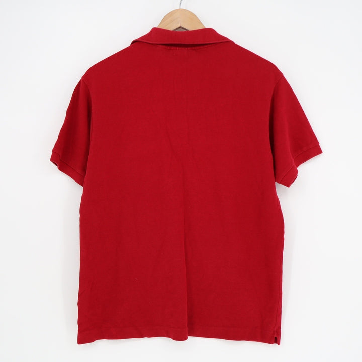 Lacoste Mens Classic Fit Red Cotton Pique Short Sleeve Polo Shirt FR 5 US L