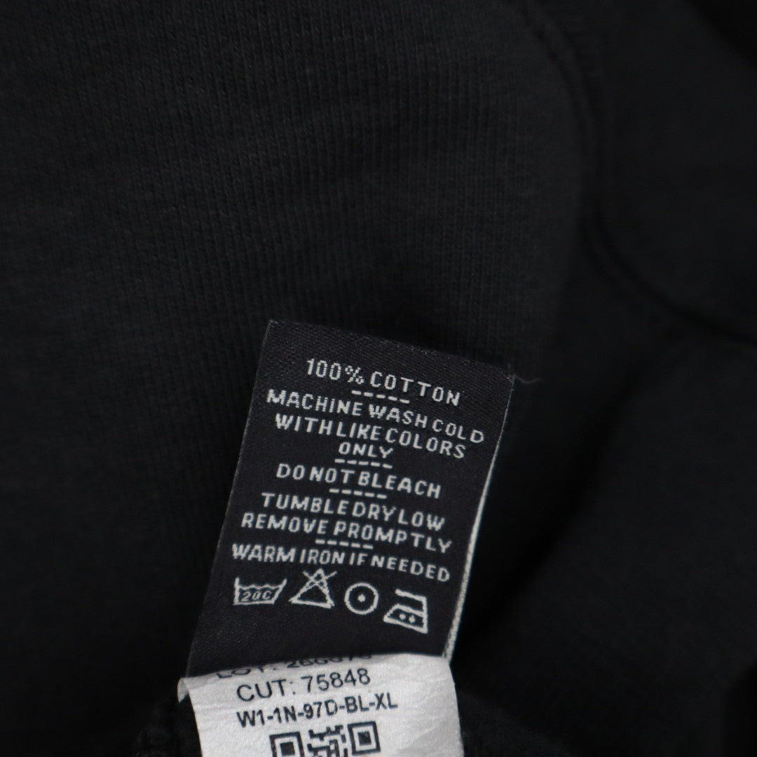 American Giant Relaxed Classic Full Zip 2.0 Hoodie Womens XL Black Cotton Ribbed