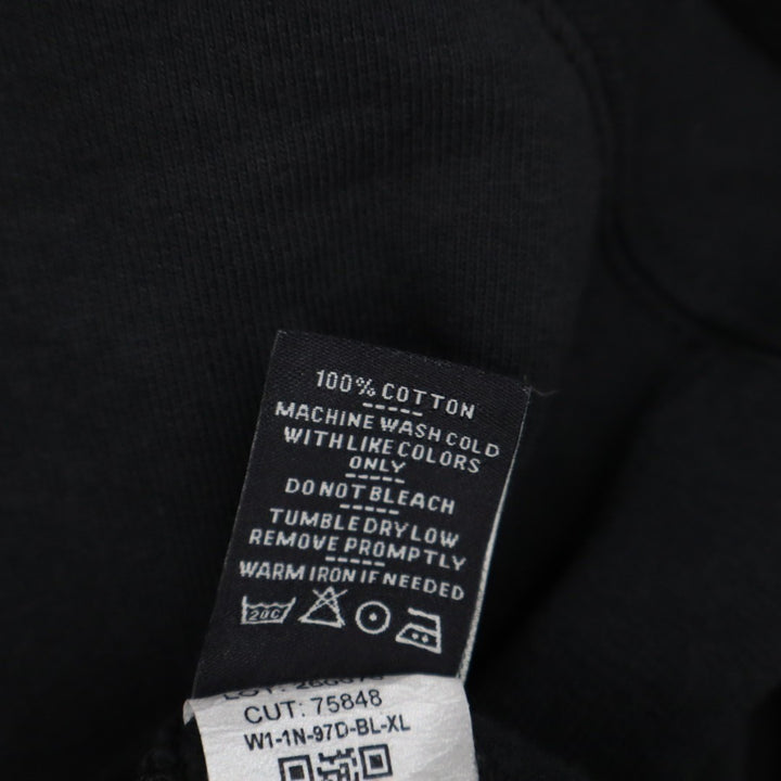 American Giant Relaxed Classic Full Zip 2.0 Hoodie Womens XL Black Cotton Ribbed