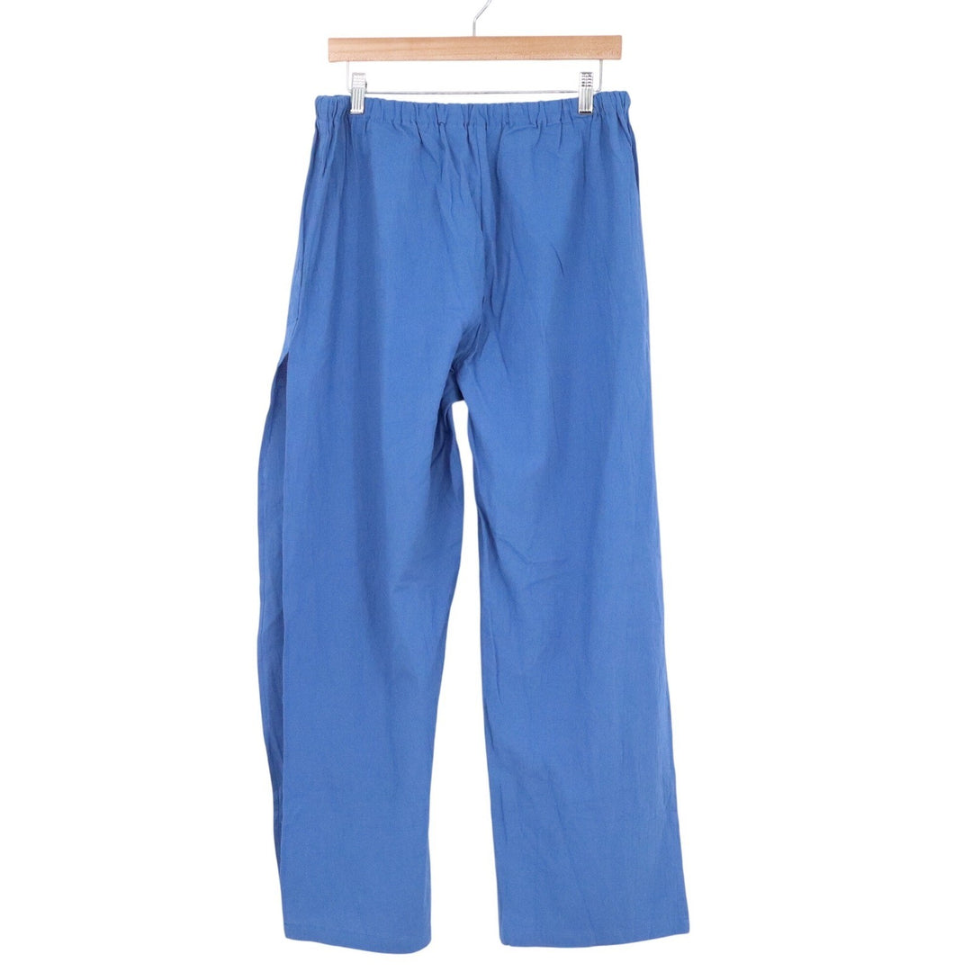 Fancyinn Blue Two Piece Set Ruffle Crop Top Wide Leg Pants XL Summer Vacation