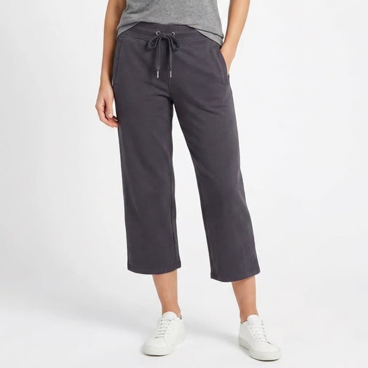 Calvin Klein Performance Crop Sweatpants Womens S Purple Side Pockets Drawstring