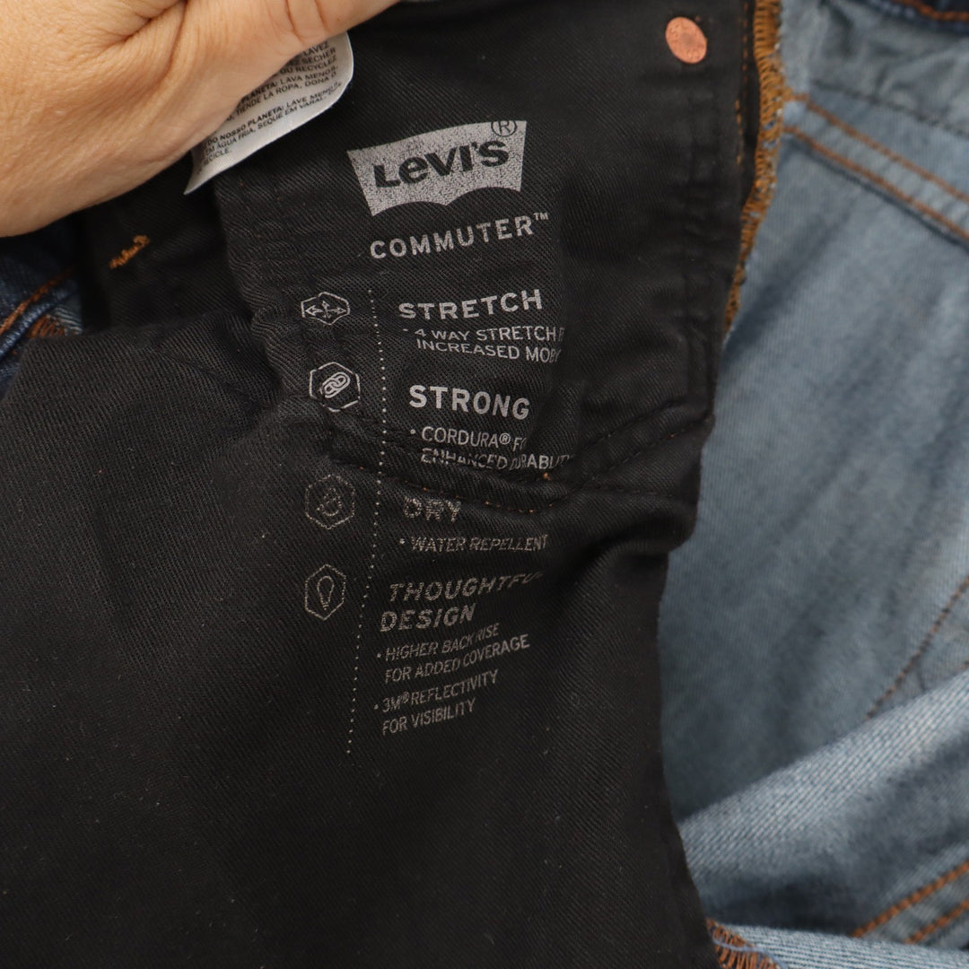 Levi's Jeans Mens 36x30 511 Commuter Slim Fit Blue Stretch Cordura Excellent