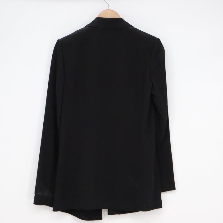 Calvin Klein Womens Black Open Front Shawl Collar Blazer Jacket 6P