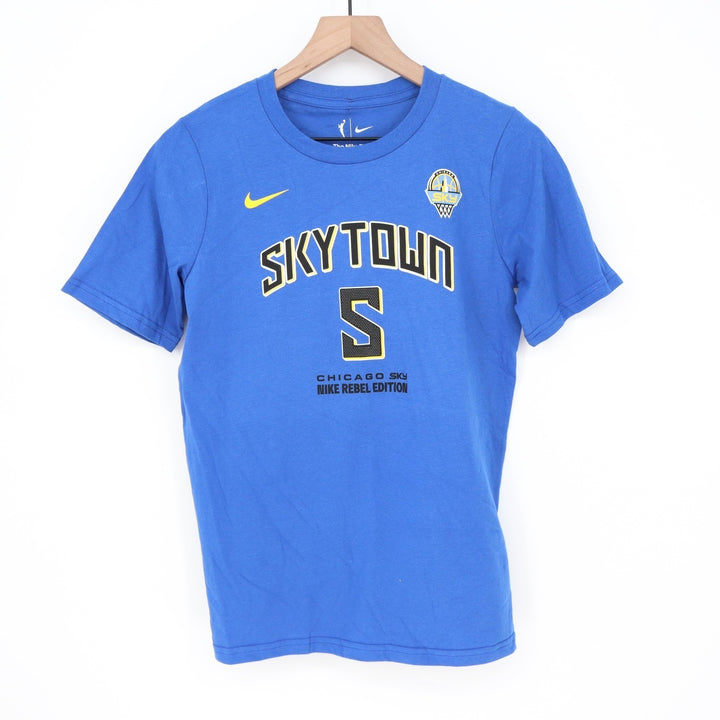 Nike Chicago Sky Angel Reese Skytown Rebel Edition Blue Youth T-Shirt L 14/16