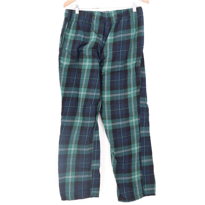 Old Navy Mens Green Navy Blue Plaid Flannel Pajama Pants Tall Large KLE 4413