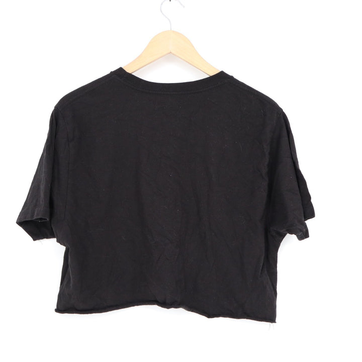 Way to Celebrate! St. Patrick's Day Crop T Shirt Womens M Black Looking For Luck