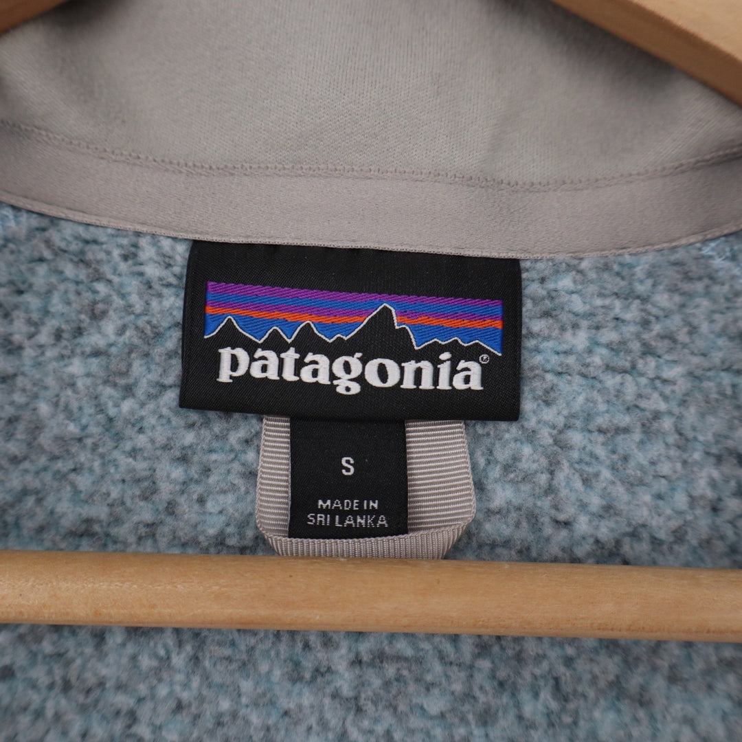 Patagonia Pullover Womens S Better Sweater Light Blue Heather 1/4 Zip Excellent