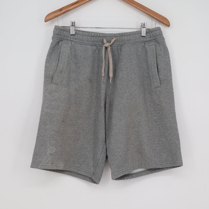 Puma Mens Fleece Lounge Shorts Heather Gray Size M Drawstring Pockets