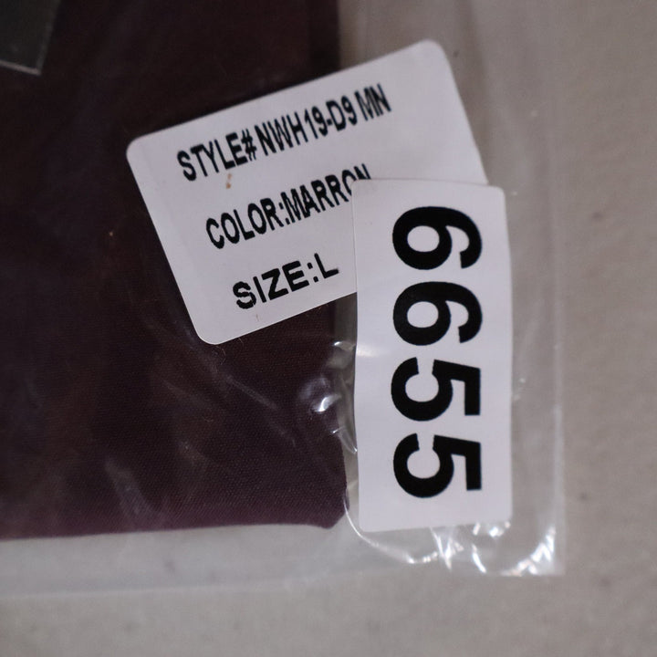 Naked Wardrobe Maroon Faux Fur Trim Mini Dress Bodycon Size L